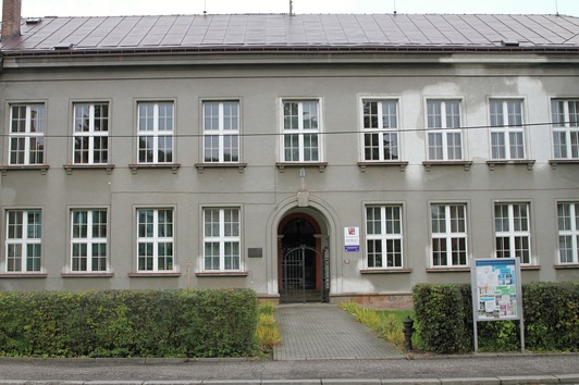 The original weaving school where Josef studied from 1901-1903