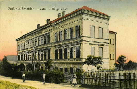 The former bourgeois school in Žacléř which Josef Čapek attended in the year 1900